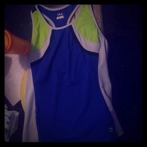 A filas athletic shirt and skirt